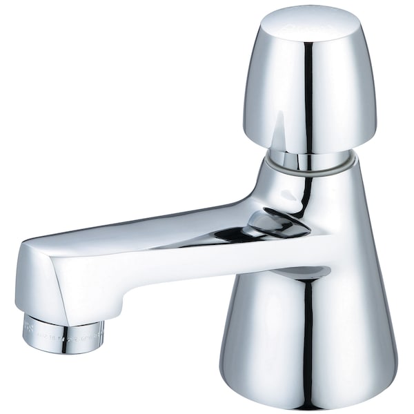 Slow-Close Single Handle Basin Faucet in Chrome